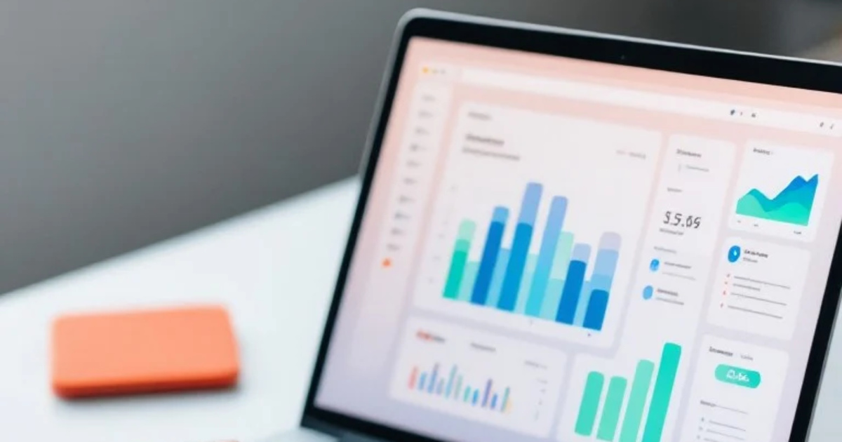 Écran de logiciel métier affichant un tableau de bord de données — illustration article référentiel métier